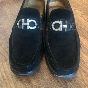 Ferragamo suede loafers size 10